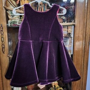 Velvet twirl toddler dress
